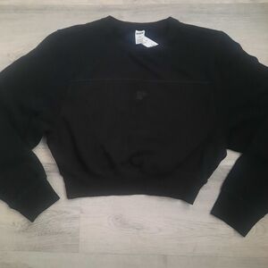 PINK Crop Crewneck Sweatshirt